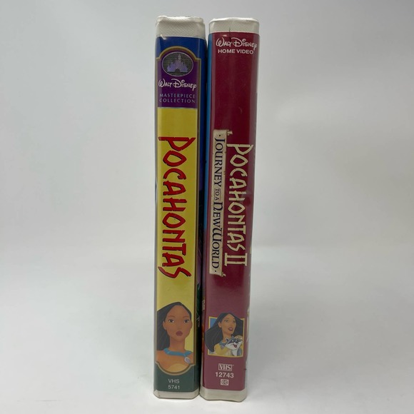 Walt Disney VHS Lot Pocahontas and Pocahontas II Journey to a New World - Picture 13 of 13